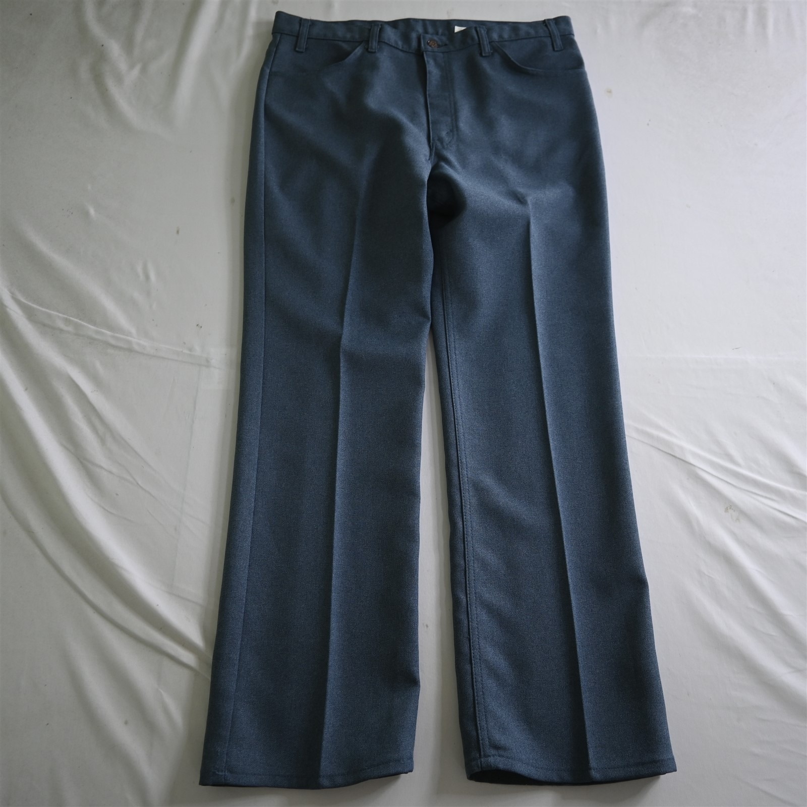 Vtg Levi's 38x32 Blue Usa Made 90s Polyester 517 Bootcut 5 Pocket Mens Pants